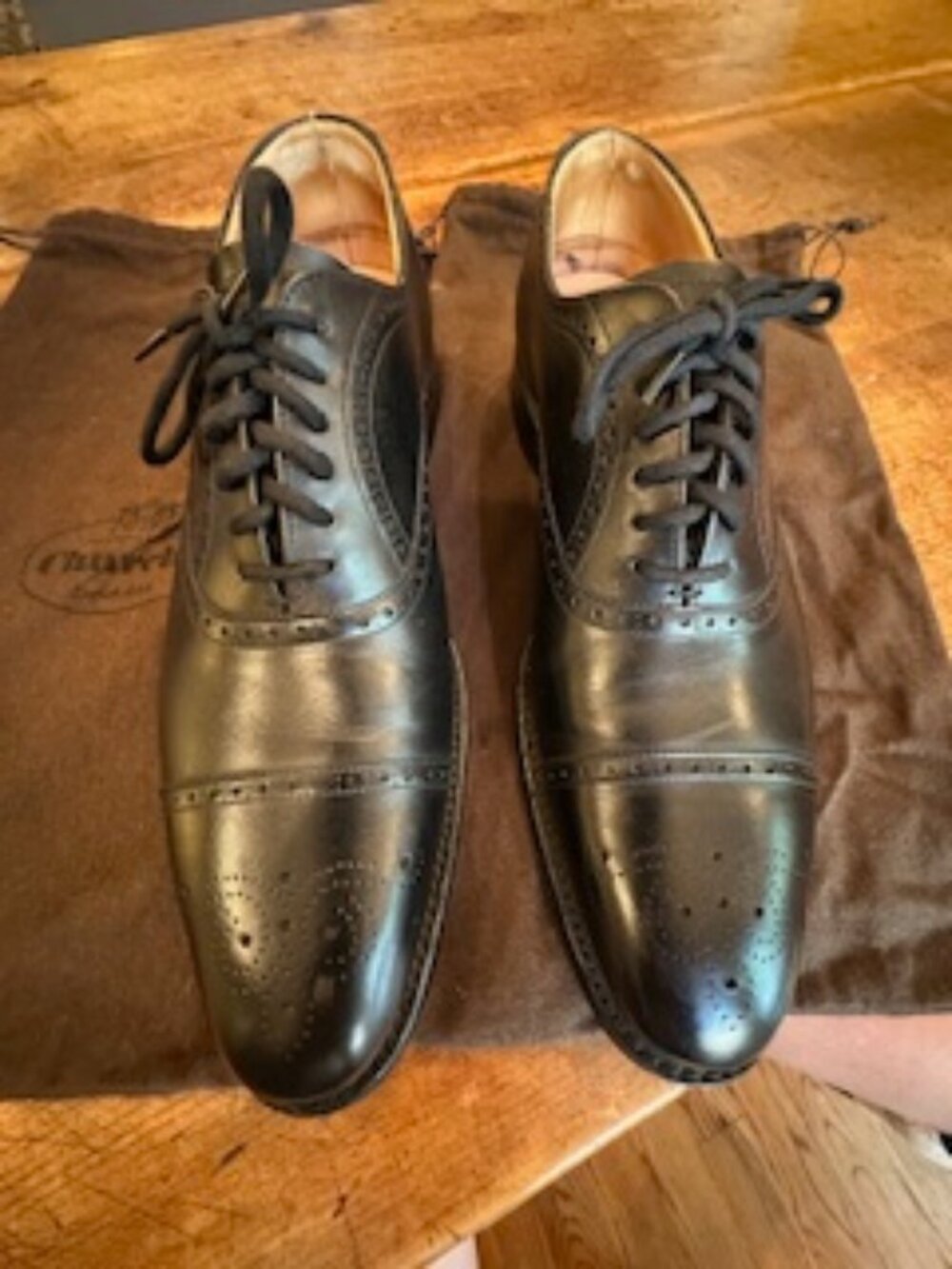 Church's Men's Toronto Black Leather Lace Ups - UK Size 7.5